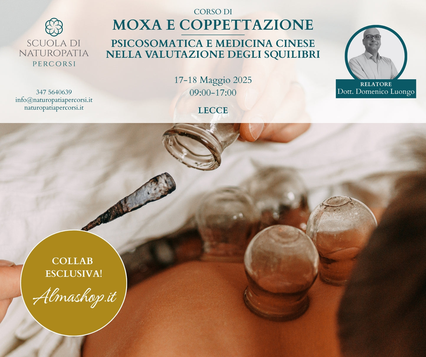 Corso di Moxa e Coppettazione - Psicosomatica e Medicina Cinese nella Valutazione degli Squilibri